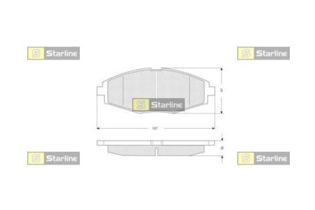 Гальмівні колодки дискові STARLINE BD S134