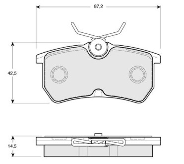 Тормозные колодки дисковые STARLINE BD S148