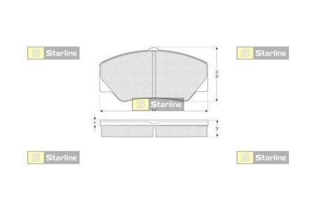 Тормозные колодки дисковые STARLINE BD S154