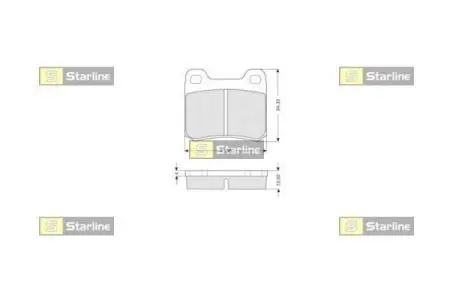 Тормозные колодки дисковые STARLINE BD S169