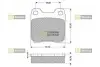 Тормозные колодки дисковые STARLINE BD S184 (фото 1)