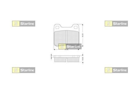 Тормозные колодки дисковые STARLINE BD S190