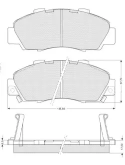 Гальмівні колодки дискові STARLINE BD S214