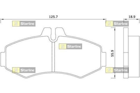 Гальмівні колодки дискові STARLINE BD S241