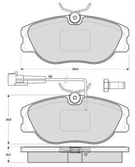 Гальмівні колодки дискові STARLINE BD S279