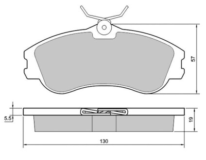 Тормозные колодки дисковые STARLINE BD S374