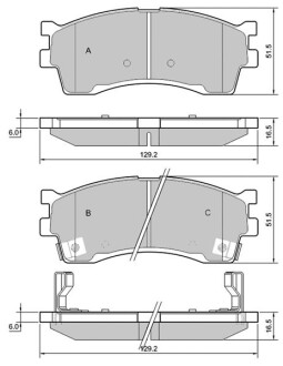 Тормозные колодки дисковые STARLINE BD S401