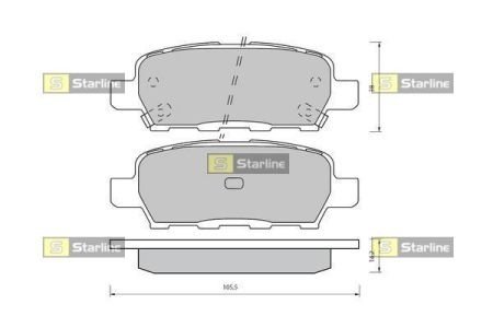 Тормозные колодки дисковые STARLINE BD S418