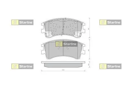 Тормозные колодки дисковые STARLINE BD S431
