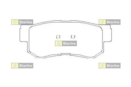Гальмівні колодки дискові STARLINE BD S441