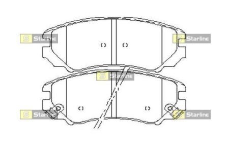 Тормозные колодки дисковые STARLINE BD S445