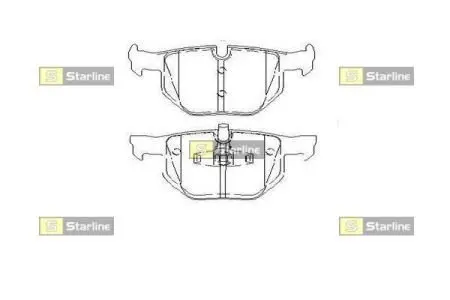 Тормозные колодки дисковые STARLINE BD S452