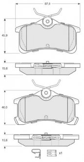 Тормозные колодки дисковые STARLINE BD S454