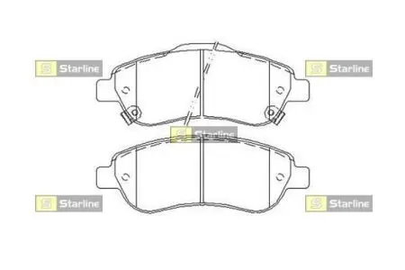 Тормозные колодки дисковые STARLINE BD S455