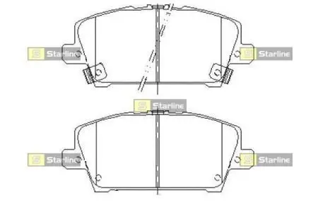 Тормозные колодки дисковые STARLINE BD S485