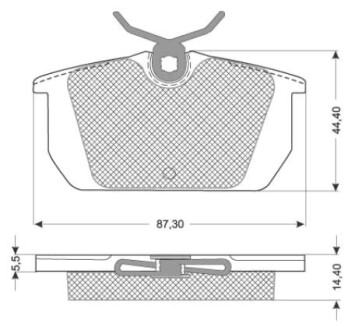 Тормозные колодки дисковые STARLINE BD S822P