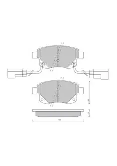 Гальмівні колодки дискові STARLINE BD S850P