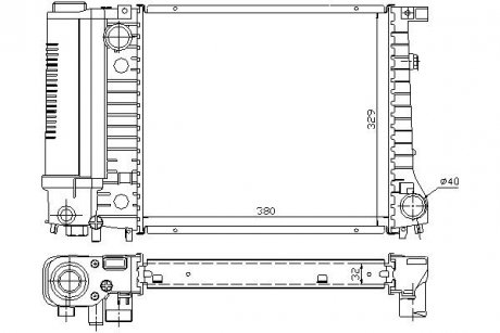 Радиатор охлаждения STARLINE BW2081