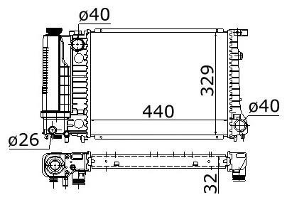 Радиатор охлаждения STARLINE BW2101