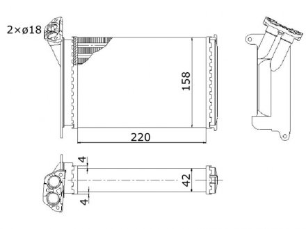 Радіатор опалення STARLINE BW6005