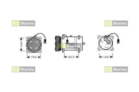 Компресори кондиціонерів STARLINE DK STK0070