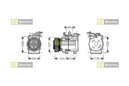 Компресори кондиціонерів STARLINE DK STK0169