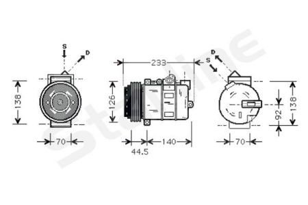 Компрессоры кондиционеров STARLINE DK STK0189