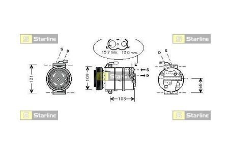 Компресори кондиціонерів STARLINE DK STK0202