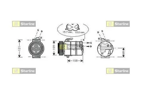 Компрессоры кондиционеров STARLINE DK STK0202