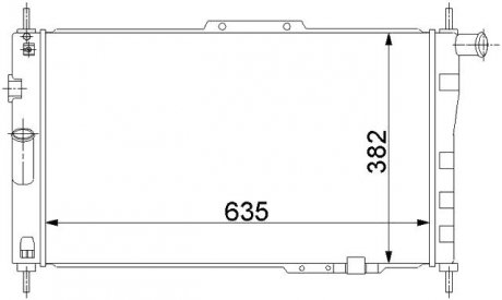 Радиатор охлаждения STARLINE DWA2004