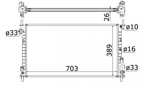 Радиатор охлаждения STARLINE FDA2411