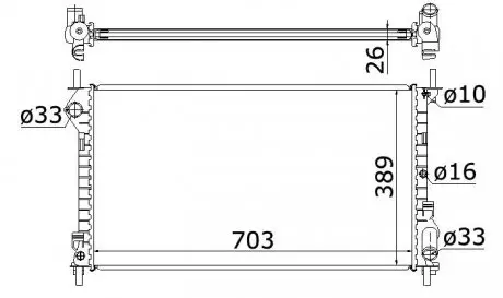 Радіатор охолодження STARLINE FDA2411