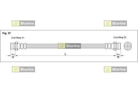 Гальмівний шланг STARLINE HA BD.1251