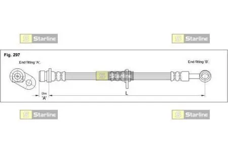 Тормозной шланг STARLINE HA ST.1019