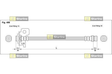 Гальмівний шланг STARLINE HA ST.1037