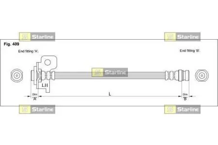 Гальмівний шланг STARLINE HA ST.1037
