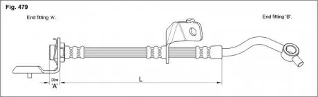 Тормозной шланг STARLINE HA ST.1041