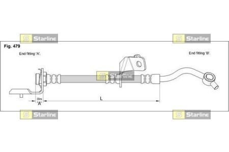 Гальмівний шланг STARLINE HA ST.1042