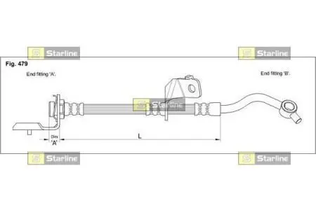 Тормозной шланг STARLINE HA ST.1042
