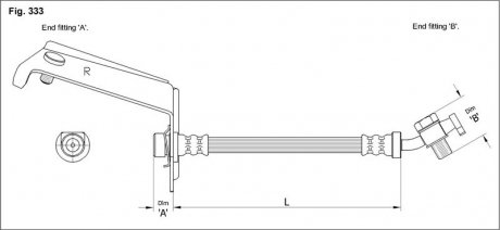 Тормозной шланг STARLINE HA ST.1137