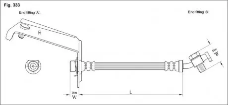 Тормозной шланг STARLINE HA ST.1137