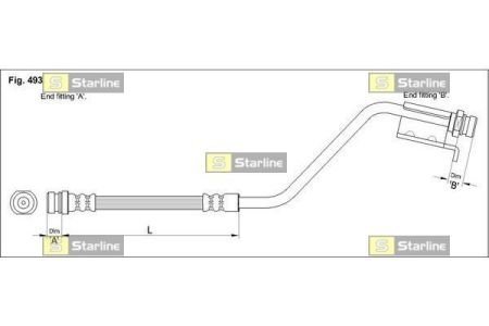 Тормозной шланг STARLINE HA ST.1209