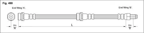 Тормозной шланг STARLINE HA ST.1225