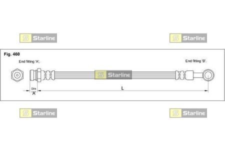 Гальмівний шланг STARLINE HA ST.1235