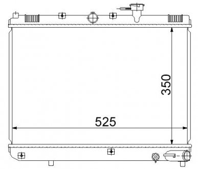 Радиатор охлаждения STARLINE KA2054