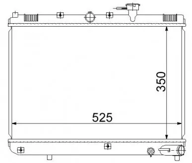 Радіатор охолодження STARLINE KA2054