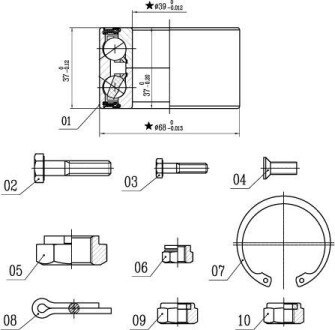 Подшипник колесный STARLINE LO 00575