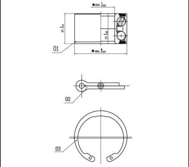 Подшипник колесный STARLINE LO 00663