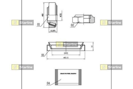 Подшипник колесный STARLINE LO 00898