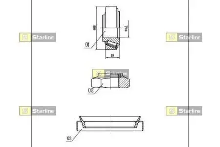 Підшипник колісний STARLINE LO 00919
